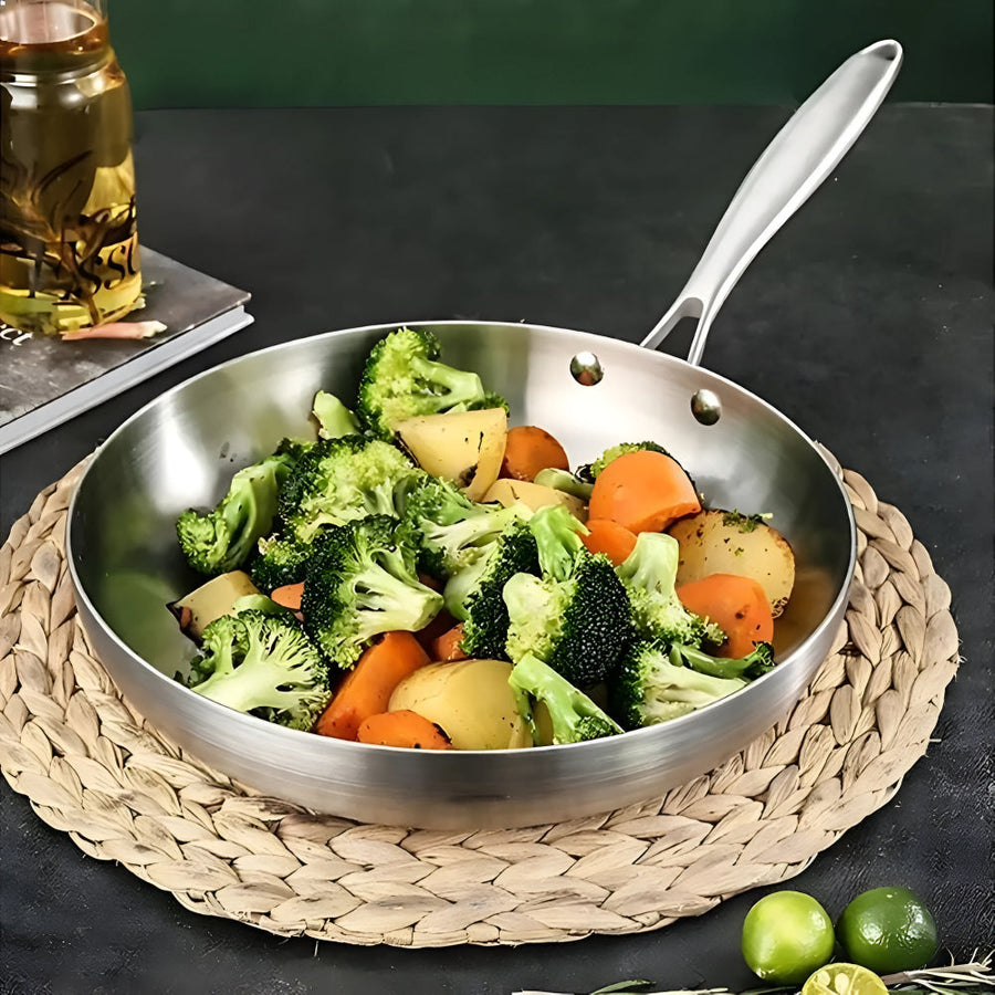 Stainless Steel Nonstick Frying Pan-Kitchen & Dining > Cookware-casanuva-casanuva