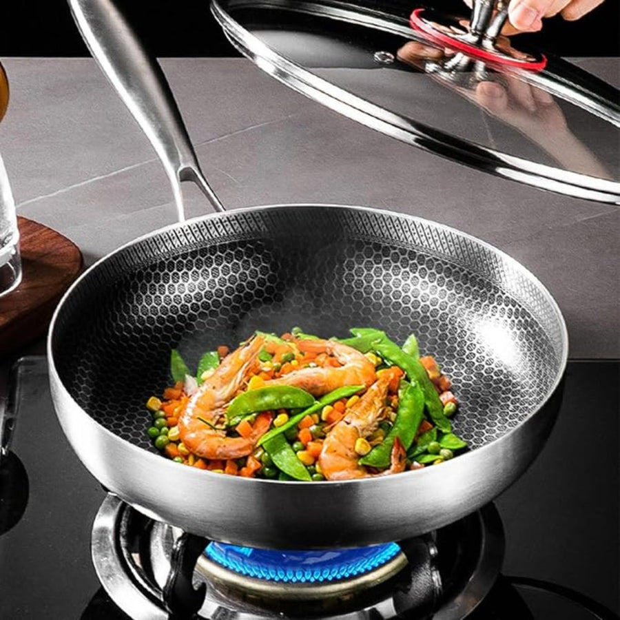 Stainless Steel Titan Frying Pan-Kitchen & Dining > Cookware-casanuva-casanuva