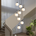 Stair Chandelier with Crystal Accents-Lighting > Chandeliers & Pendant Lights-casanuva-casanuva