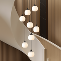 Stair Chandelier with Crystal Accents-Lighting > Chandeliers & Pendant Lights-casanuva-casanuva