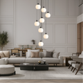Stair Chandelier with Crystal Accents-Lighting > Chandeliers & Pendant Lights-casanuva-casanuva