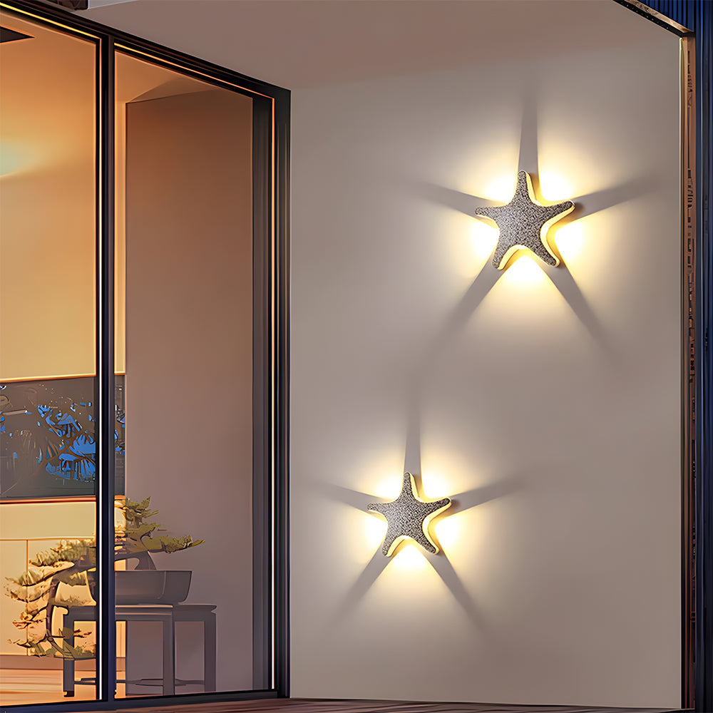 Star Shape LED Outdoor Wall Light-Lighting > Outdoor Lighting-casanuva-casanuva