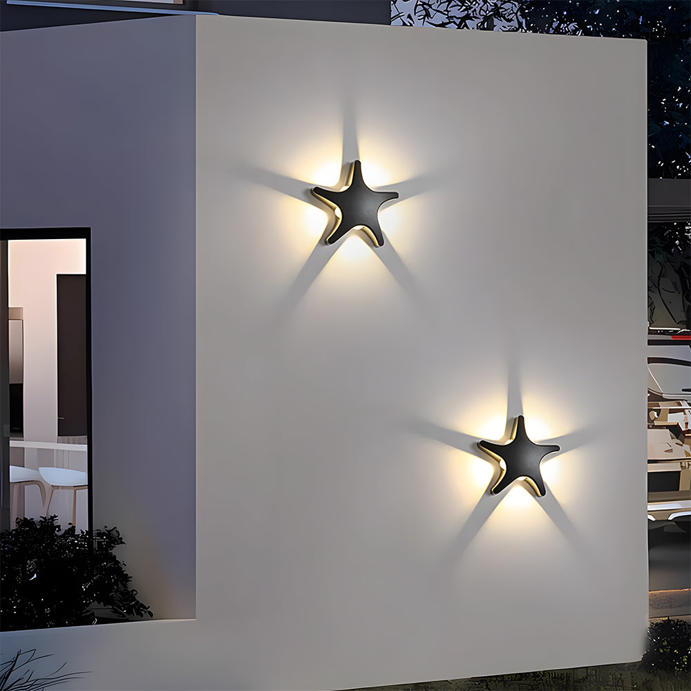 Star Shape LED Outdoor Wall Light-Lighting > Outdoor Lighting-casanuva-casanuva