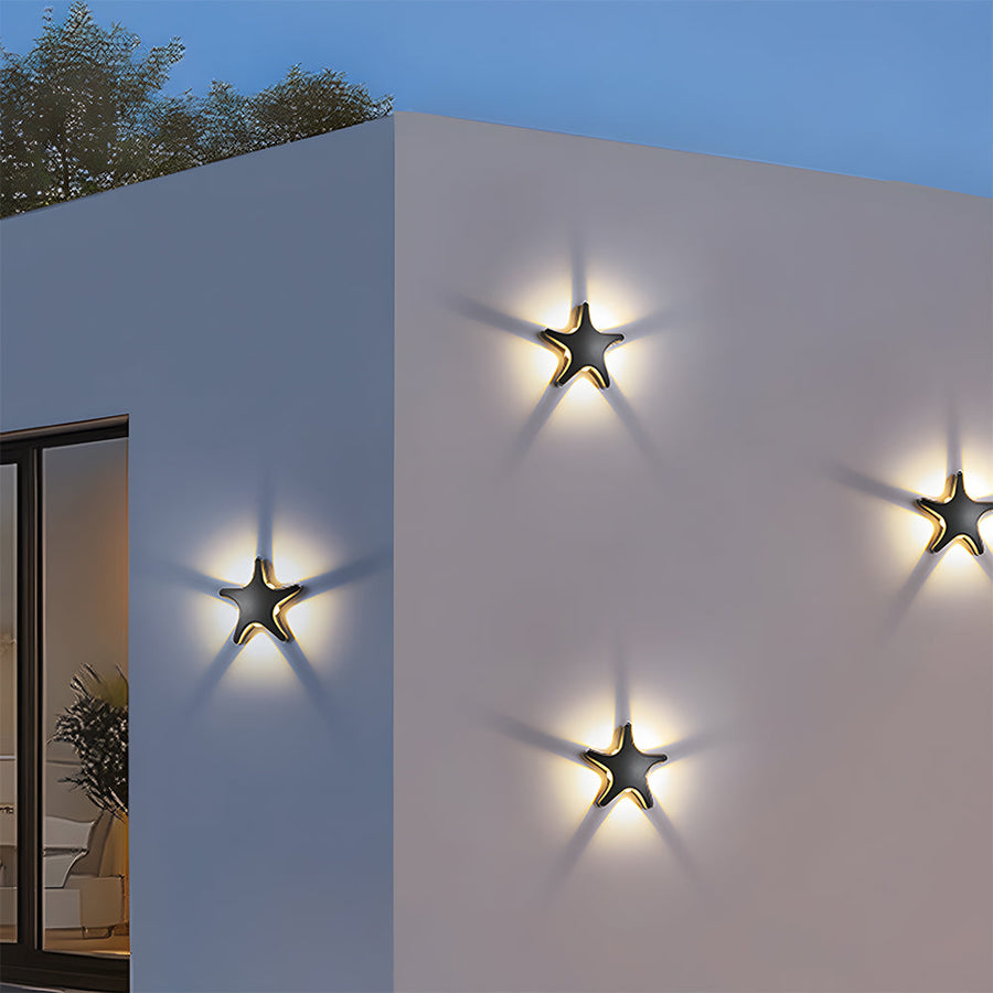 Star Shape LED Outdoor Wall Light-Lighting > Outdoor Lighting-casanuva-casanuva