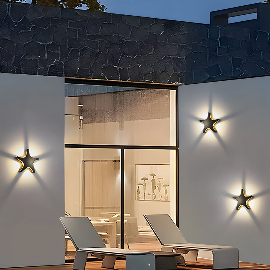 Star Shape LED Outdoor Wall Light-Lighting > Outdoor Lighting-casanuva-casanuva