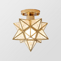 Star Shape Semi Flush Mount Ceiling Light Fixture-Lighting > Ceiling Lights-casanuva-casanuva