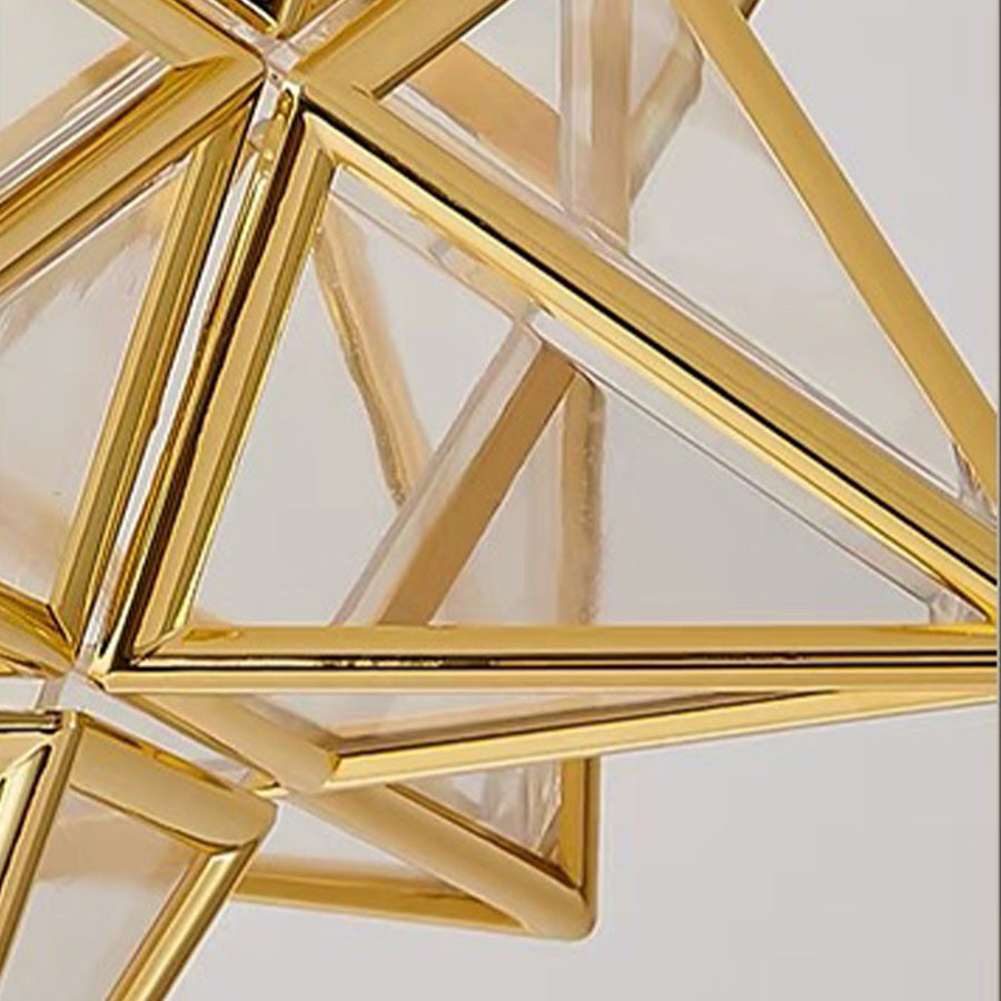 Star Shape Semi Flush Mount Ceiling Light Fixture-Lighting > Ceiling Lights-casanuva-casanuva