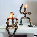 Steampunk Table Lamp with Vintage Design and Edison Bulb-Lighting > Table Lamps-casanuva-casanuva