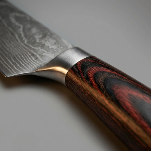 Steel Chef Knife 20 cm Professional Kitchen Knife with Resin Wood Handle-Kitchen & Dining > Knives-casanuva-casanuva