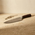 Steel Chef Knife 20 cm Professional Kitchen Knife with Resin Wood Handle-Kitchen & Dining > Knives-casanuva-casanuva
