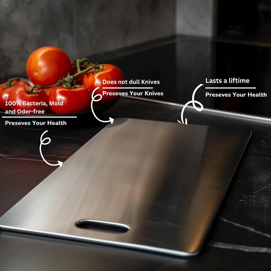 Steel Cutting Board Non-Toxic Safe Chopping Surface-Kitchen & Dining > Cutting Boards-casanuva-casanuva