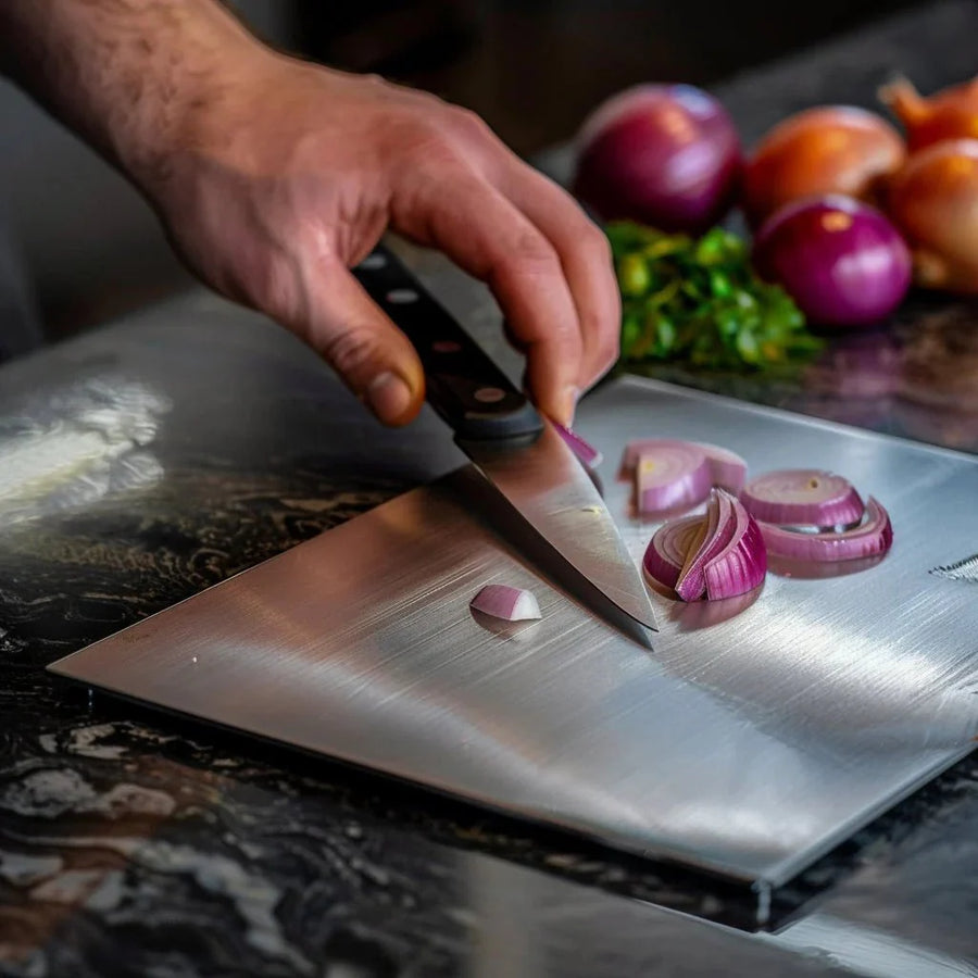 Steel Cutting Board Non-Toxic Safe Chopping Surface-Kitchen & Dining > Cutting Boards-casanuva-casanuva