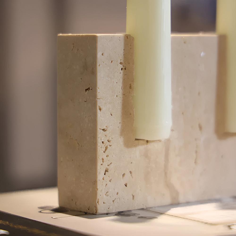 Stone Candle Stand Timeless Glow-Home Decor > Candle Holders-casanuva-casanuva