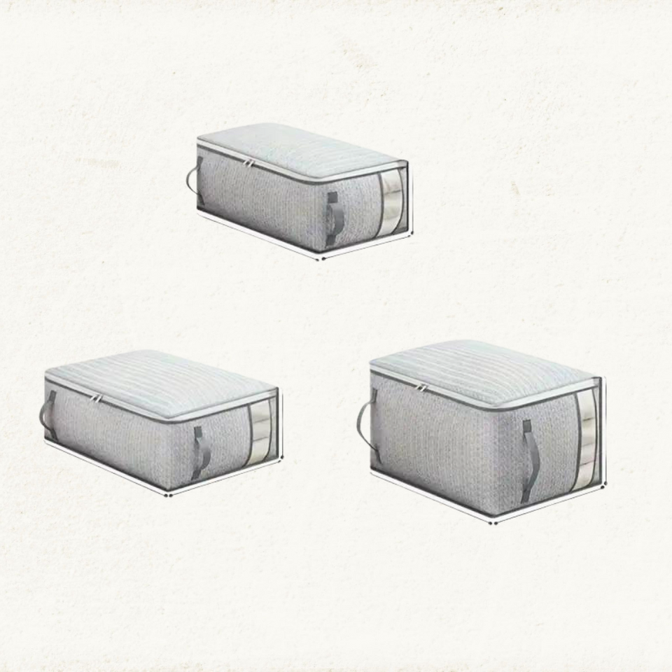 Storage Bag for Blankets and Seasonal Clothing in Luxe Design-Home Decor > Decorative Accessories-casanuva-M-casanuva