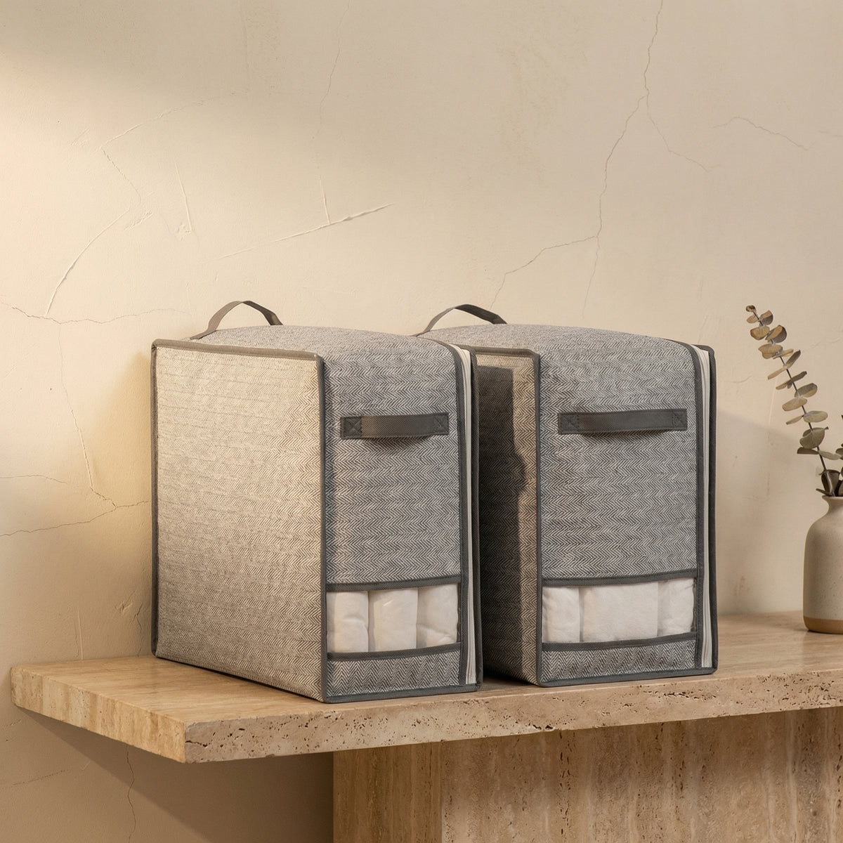 Storage Bag for Blankets and Seasonal Clothing in Luxe Design-Home Decor > Decorative Accessories-casanuva-casanuva