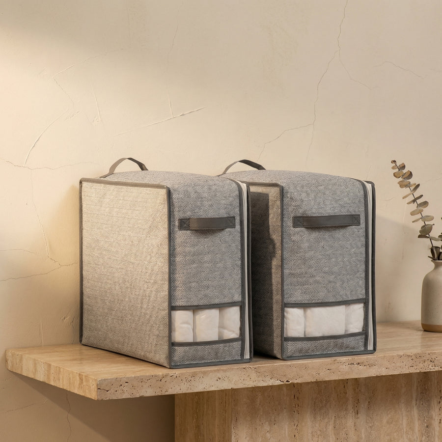 Storage Bag for Blankets and Seasonal Clothing in Luxe Design-Home Decor > Decorative Accessories-casanuva-casanuva