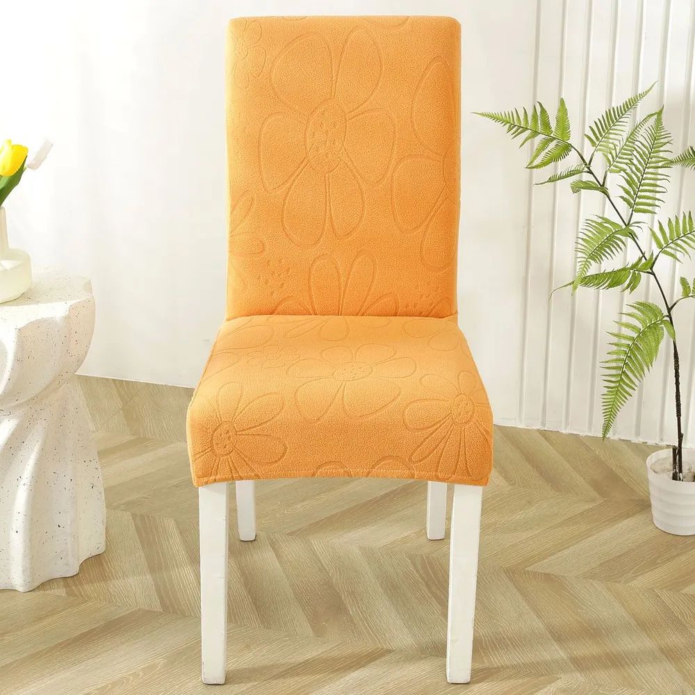 Stretch Dining Chair Cover Daisy Print-Covers & Textiles > Chair Covers-casanuva-casanuva