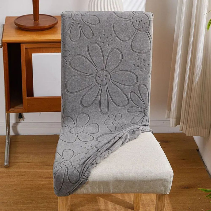 Stretch Dining Chair Cover Daisy Print-Covers & Textiles > Chair Covers-casanuva-casanuva
