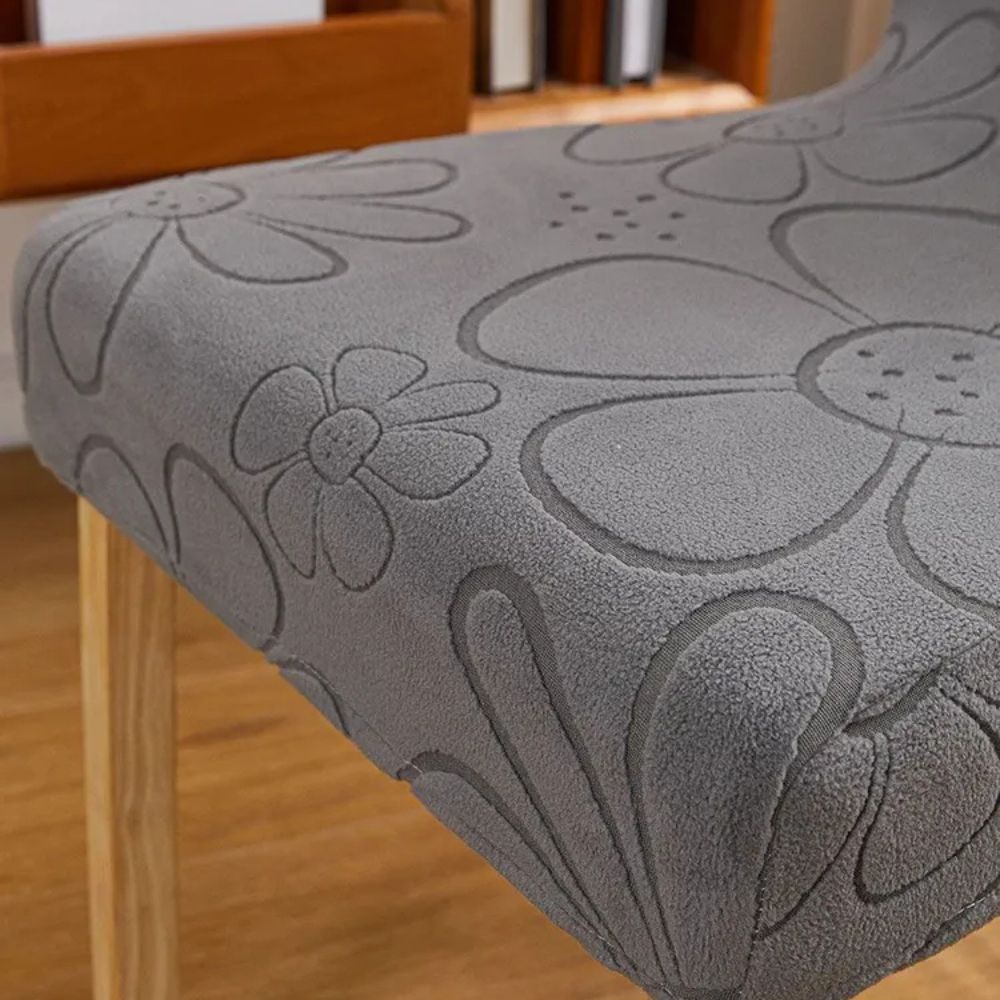 Stretch Dining Chair Cover Daisy Print-Covers & Textiles > Chair Covers-casanuva-casanuva