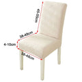 Stretch Dining Chair Cover Daisy Print-Covers & Textiles > Chair Covers-casanuva-Cream Cloud-casanuva