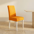 Stretch Dining Chair Cover Daisy Print-Covers & Textiles > Chair Covers-casanuva-casanuva