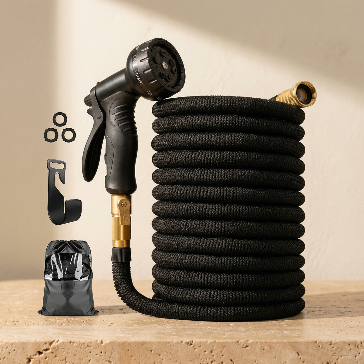 Stretchable Durable Garden Hose Kink-Free for Plants and Cleaning-Home Decor > Decorative Accessories-casanuva-casanuva