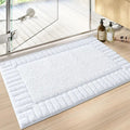 Stripe Bath Rug Mat Minimalist Design-Bedding & Bath > Bath Mats-casanuva-Frosty Sand-16"x23.5"-casanuva