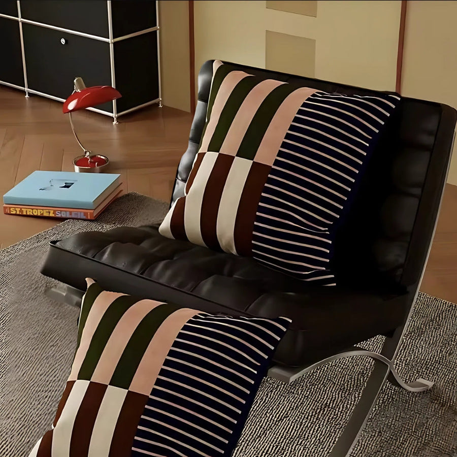 Striped Cushion Cover-Covers & Textiles > Cushion Covers-casanuva-casanuva