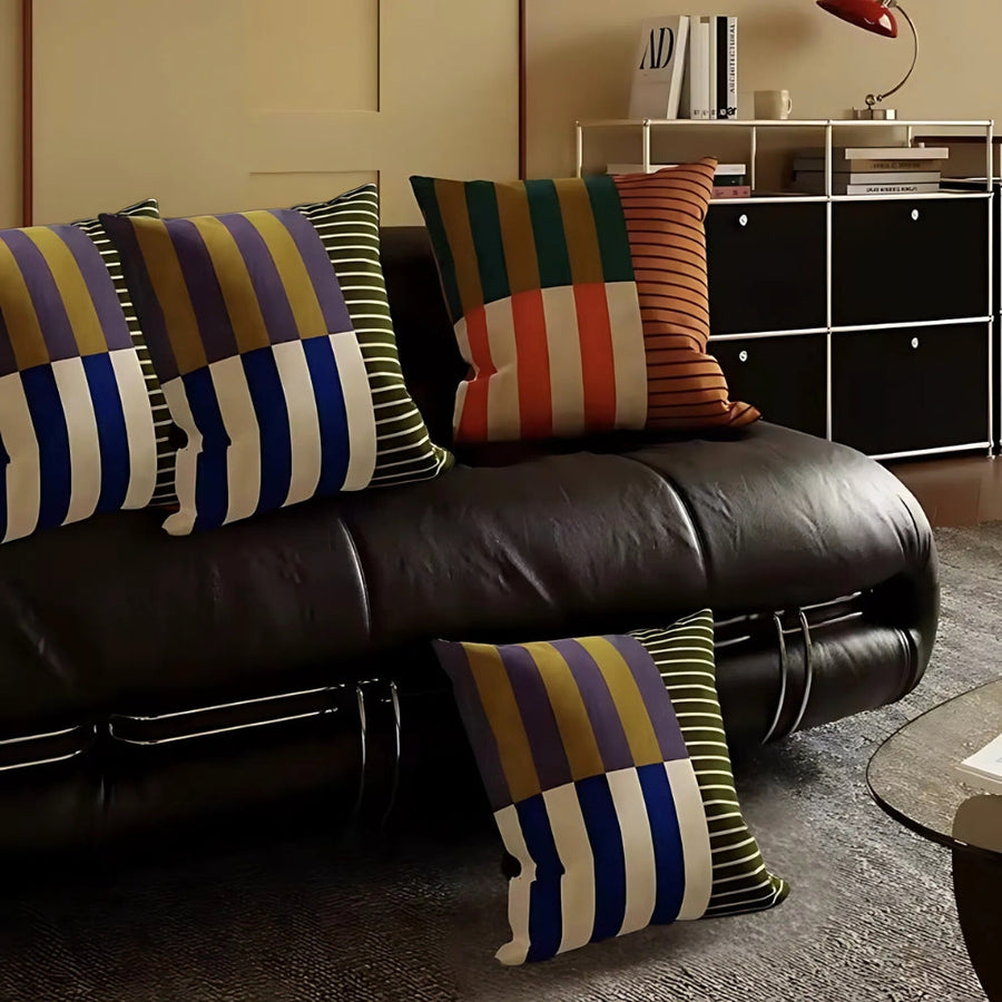 Striped Cushion Cover-Covers & Textiles > Cushion Covers-casanuva-casanuva