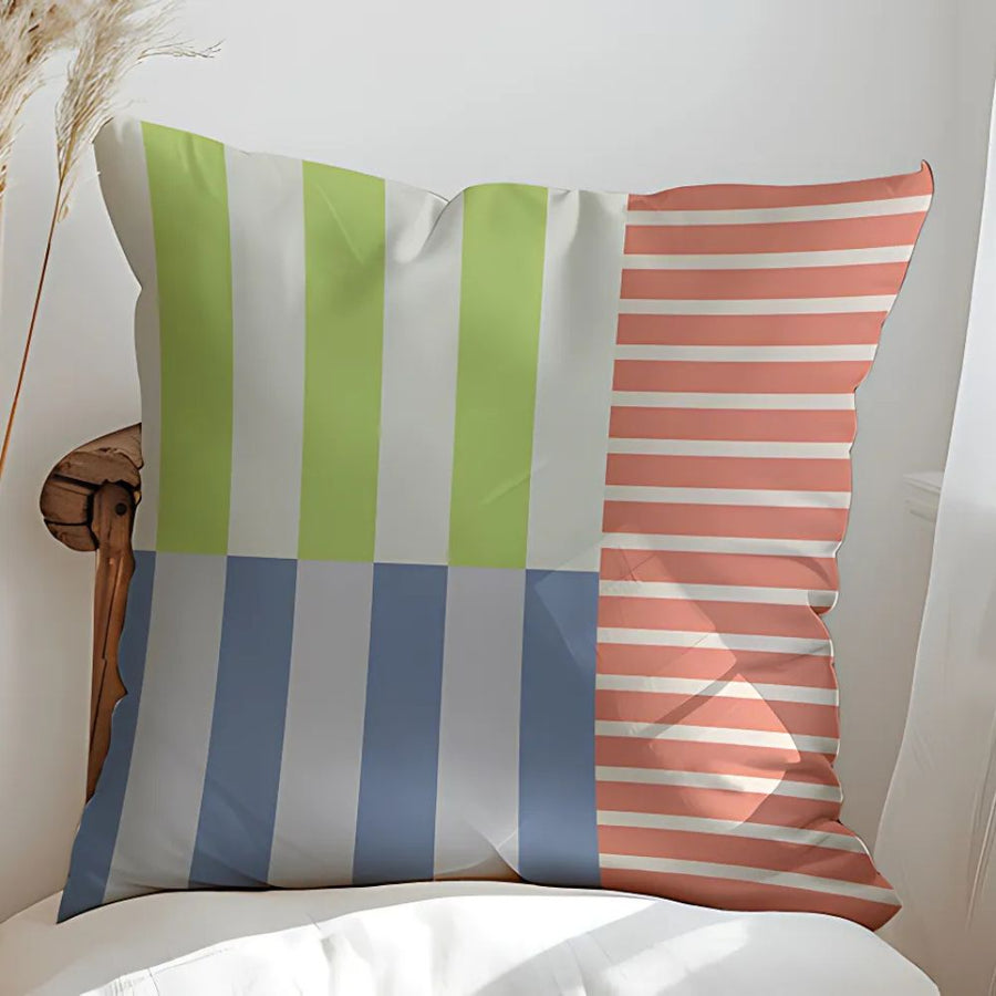Striped Cushion Cover-Covers & Textiles > Cushion Covers-casanuva-Citrus Blush-casanuva