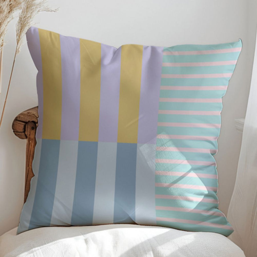 Striped Cushion Cover-Covers & Textiles > Cushion Covers-casanuva-Pastel Bloom-casanuva