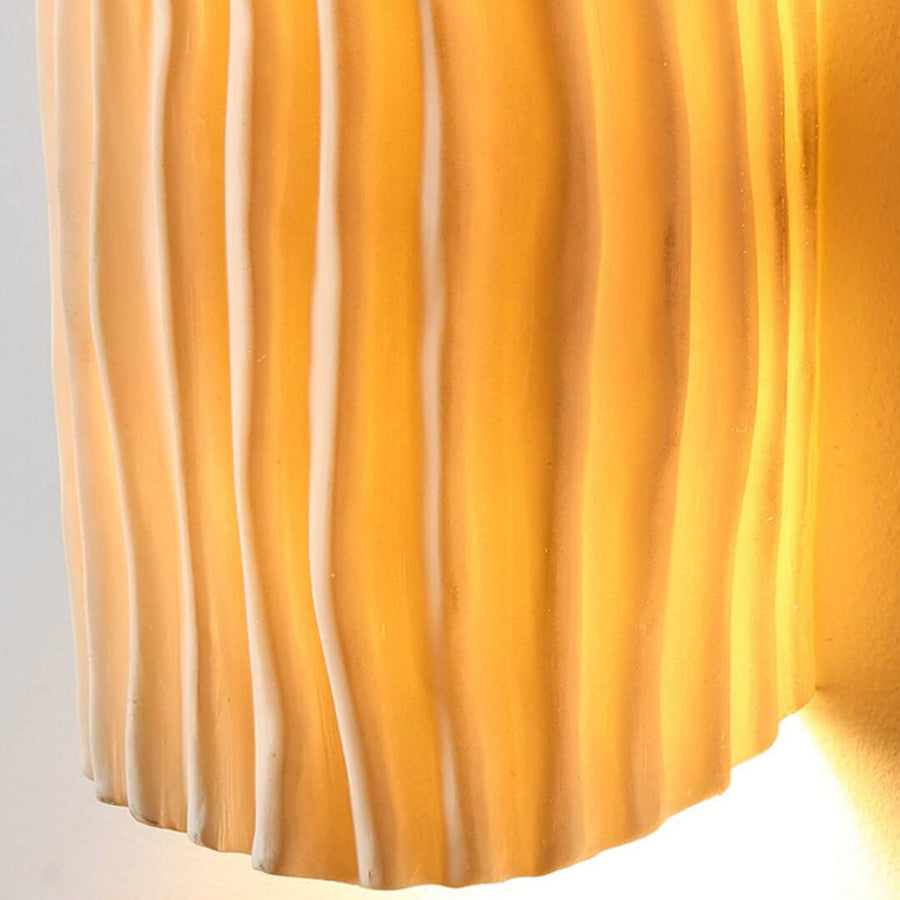 Striped Resin Half Cylinder Wall Sconce Lamp 2-Light-Lighting > Wall Lights-casanuva-casanuva