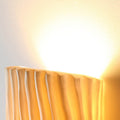 Striped Resin Half Cylinder Wall Sconce Lamp 2-Light-Lighting > Wall Lights-casanuva-casanuva