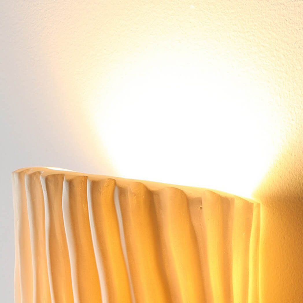 Striped Resin Half Cylinder Wall Sconce Lamp 2-Light-Lighting > Wall Lights-casanuva-casanuva