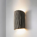 Striped Resin Half Cylinder Wall Sconce Lamp 2-Light-Lighting > Wall Lights-casanuva-casanuva