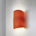 Striped Resin Half Cylinder Wall Sconce Lamp 2-Light-Lighting > Wall Lights-casanuva-Orange-220V-240V-casanuva