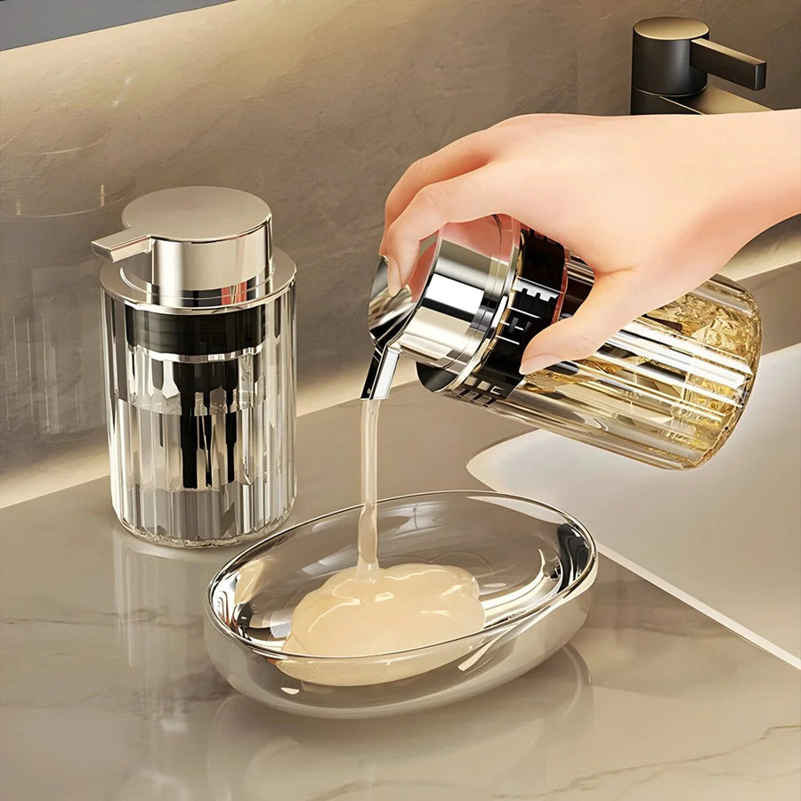 Striped Soap Dispenser Modern Design-Bedding & Bath > Bathroom Accessories-casanuva-casanuva