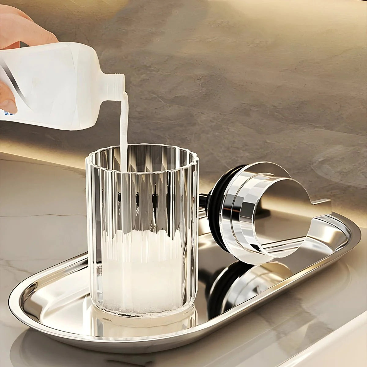 Striped Soap Dispenser Modern Design-Bedding & Bath > Bathroom Accessories-casanuva-casanuva