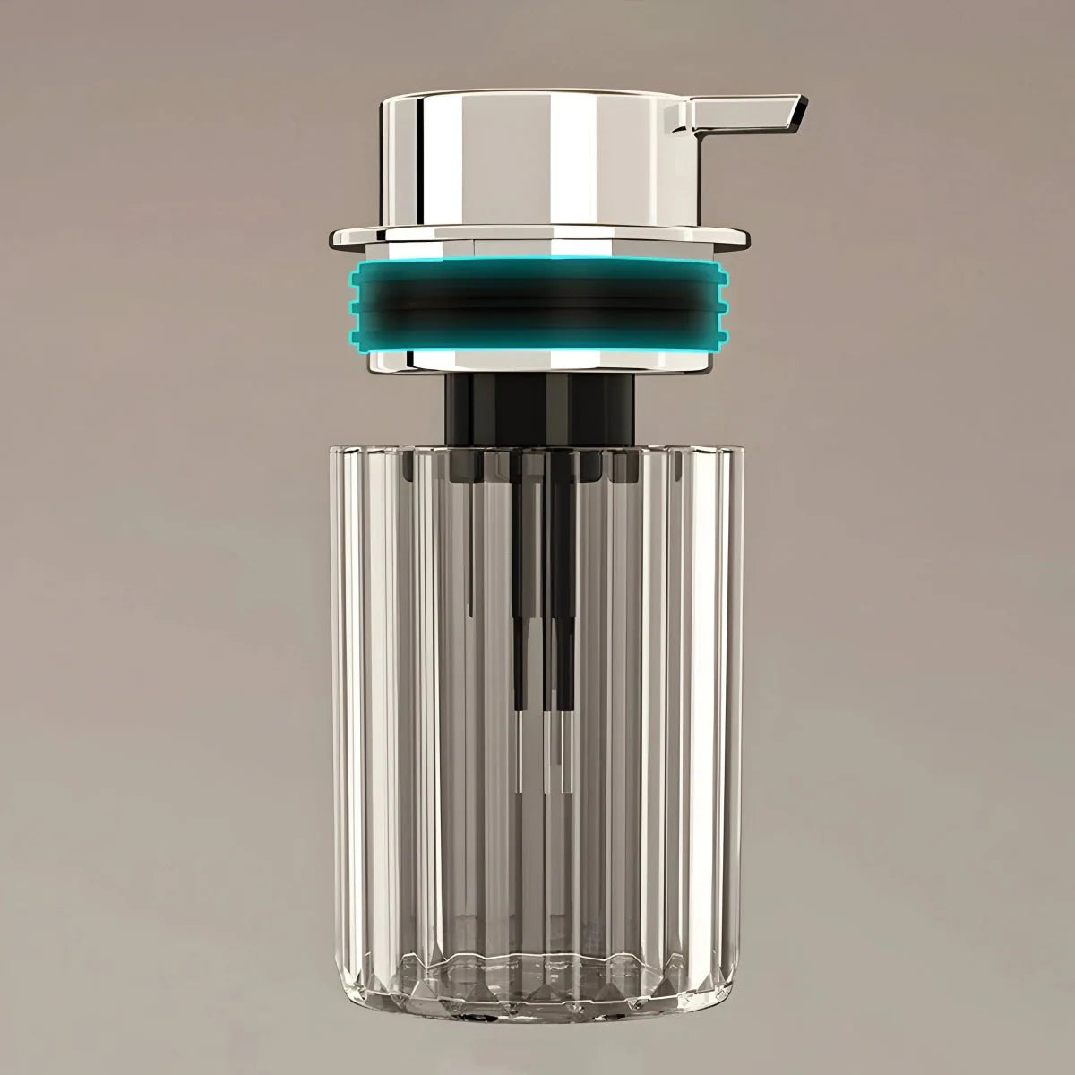 Striped Soap Dispenser Modern Design-Bedding & Bath > Bathroom Accessories-casanuva-Gray-casanuva