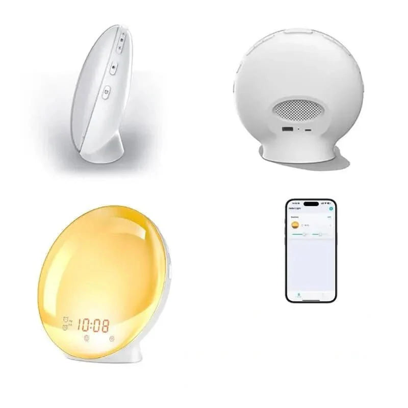 Sunrise Alarm Clock with Nature Sounds and Light Simulation-Home Decor > Clocks-casanuva-casanuva