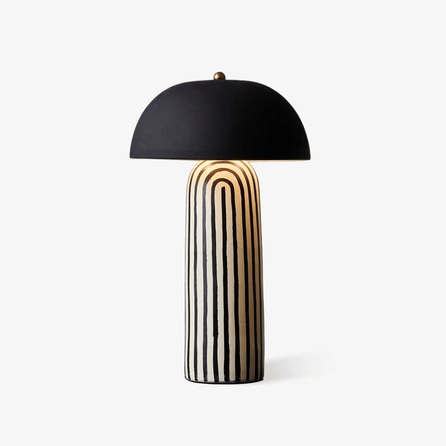 Table Lamp Modern Design-Lighting > Table Lamps-casanuva-11.8" x H 17.7"-Black & White-US Plug-casanuva