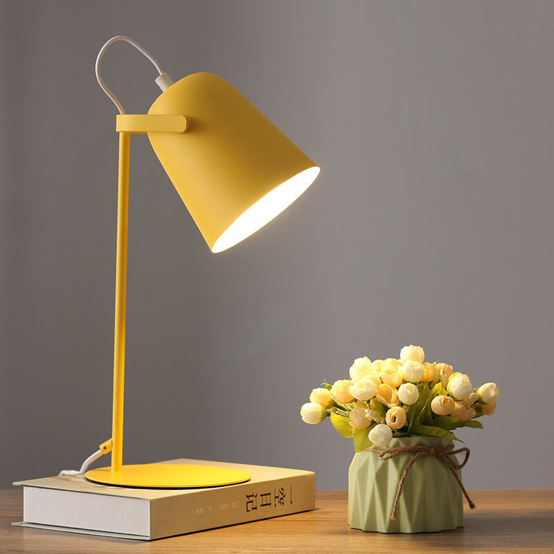 Table Lamp Nordic Macaron Color Iron Bucket Design 1-Light-Lighting > Table Lamps-casanuva-casanuva