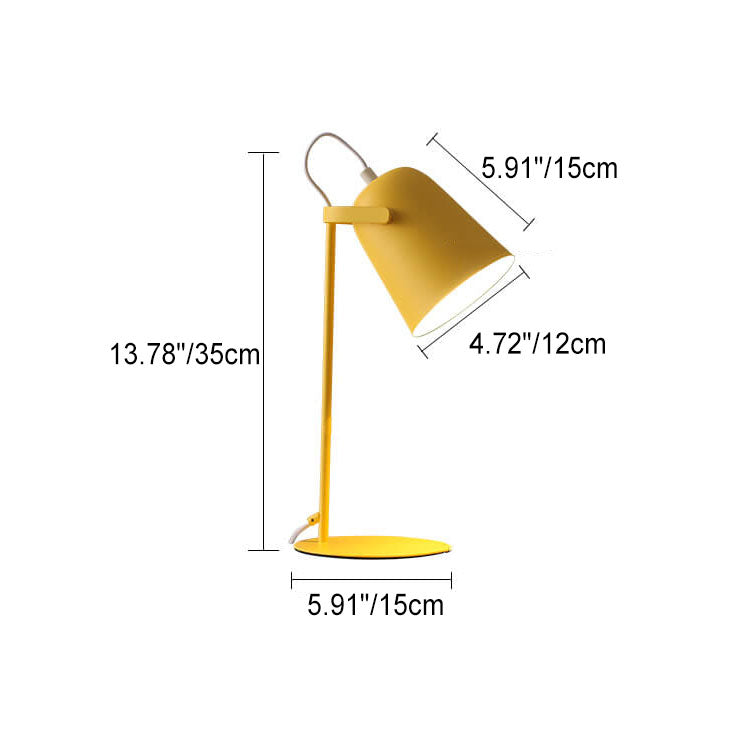 Table Lamp Nordic Macaron Color Iron Bucket Design 1-Light-Lighting > Table Lamps-casanuva-casanuva