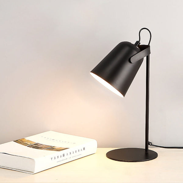 Table Lamp Nordic Macaron Color Iron Bucket Design 1-Light-Lighting > Table Lamps-casanuva-Black-110V-120V-casanuva