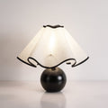 Table Lamp Wavecrest Design-Lighting > Table Lamps-casanuva-15" x H 12.6"-Black & Linen color-US Plug-casanuva