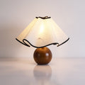 Table Lamp Wavecrest Design-Lighting > Table Lamps-casanuva-15" x H 12.6"-Walnut & Linen-US Plug-casanuva