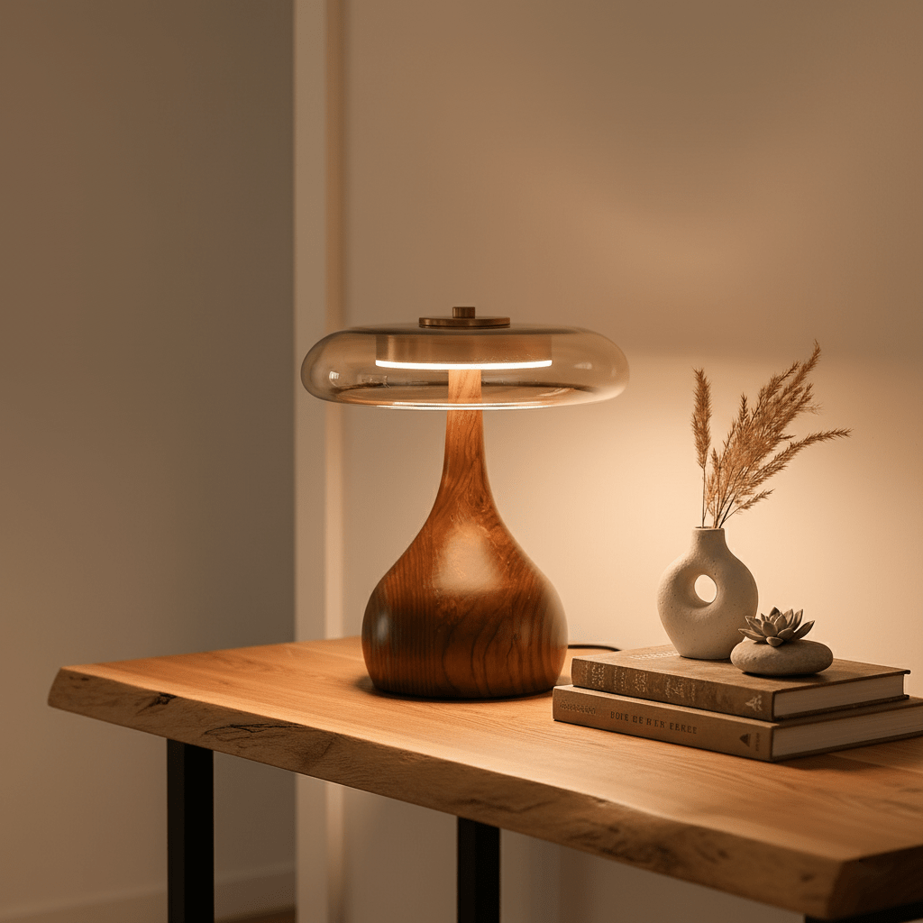 Table Lamp with Fabric Shade-Lighting > Table Lamps-casanuva-casanuva