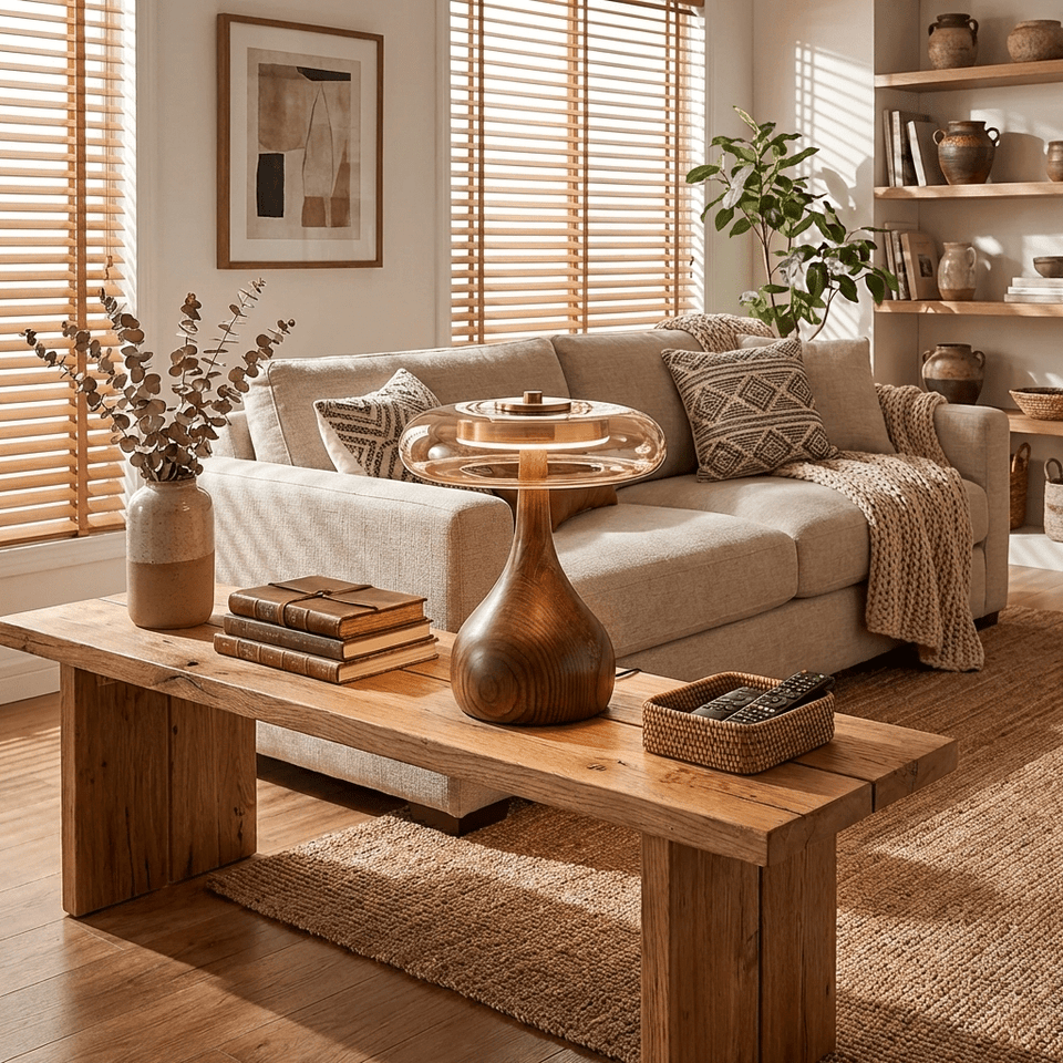 Table Lamp with Fabric Shade-Lighting > Table Lamps-casanuva-casanuva