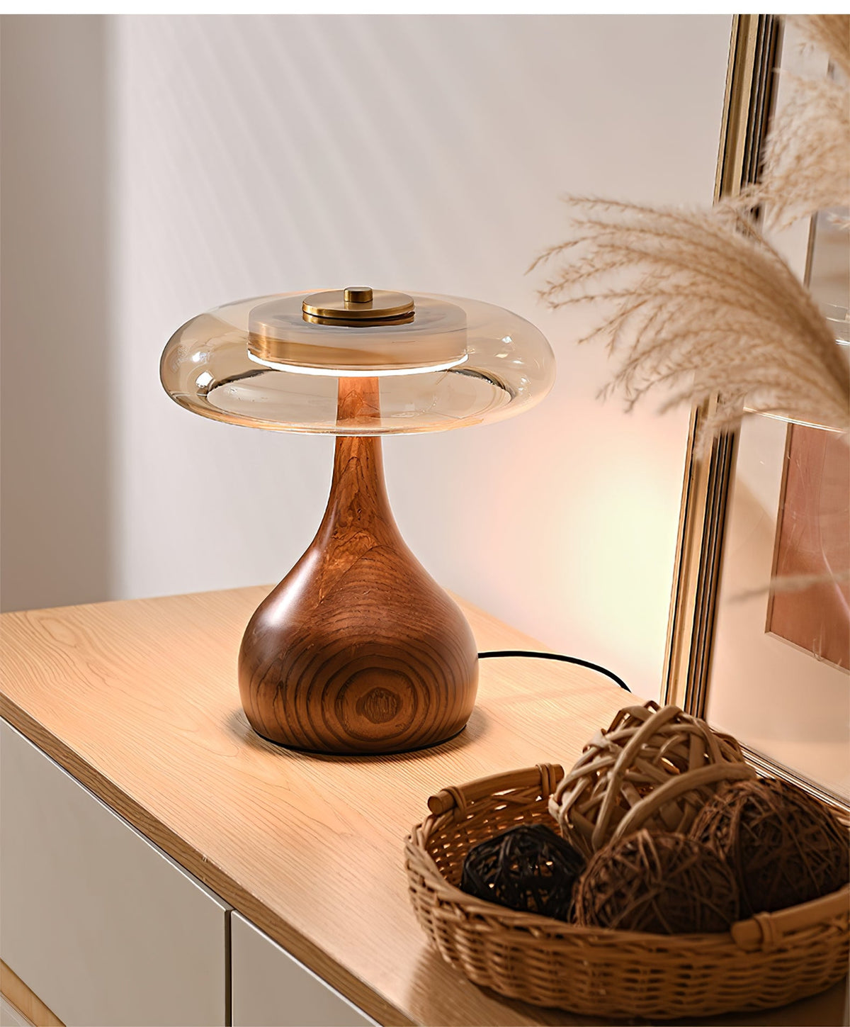 Table Lamp with Fabric Shade-Lighting > Table Lamps-casanuva-casanuva