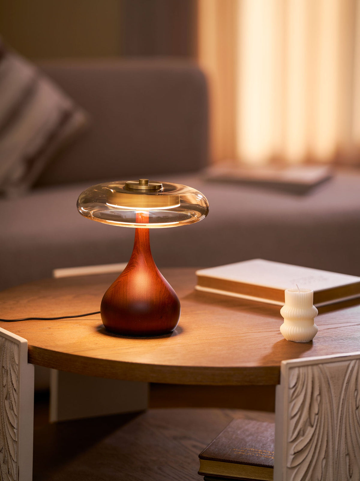 Table Lamp with Fabric Shade-Lighting > Table Lamps-casanuva-casanuva